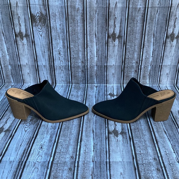 NWOT Time & Tru Black Memory Foam Backless Clog Heels Size 9 - Picture 12 of 12